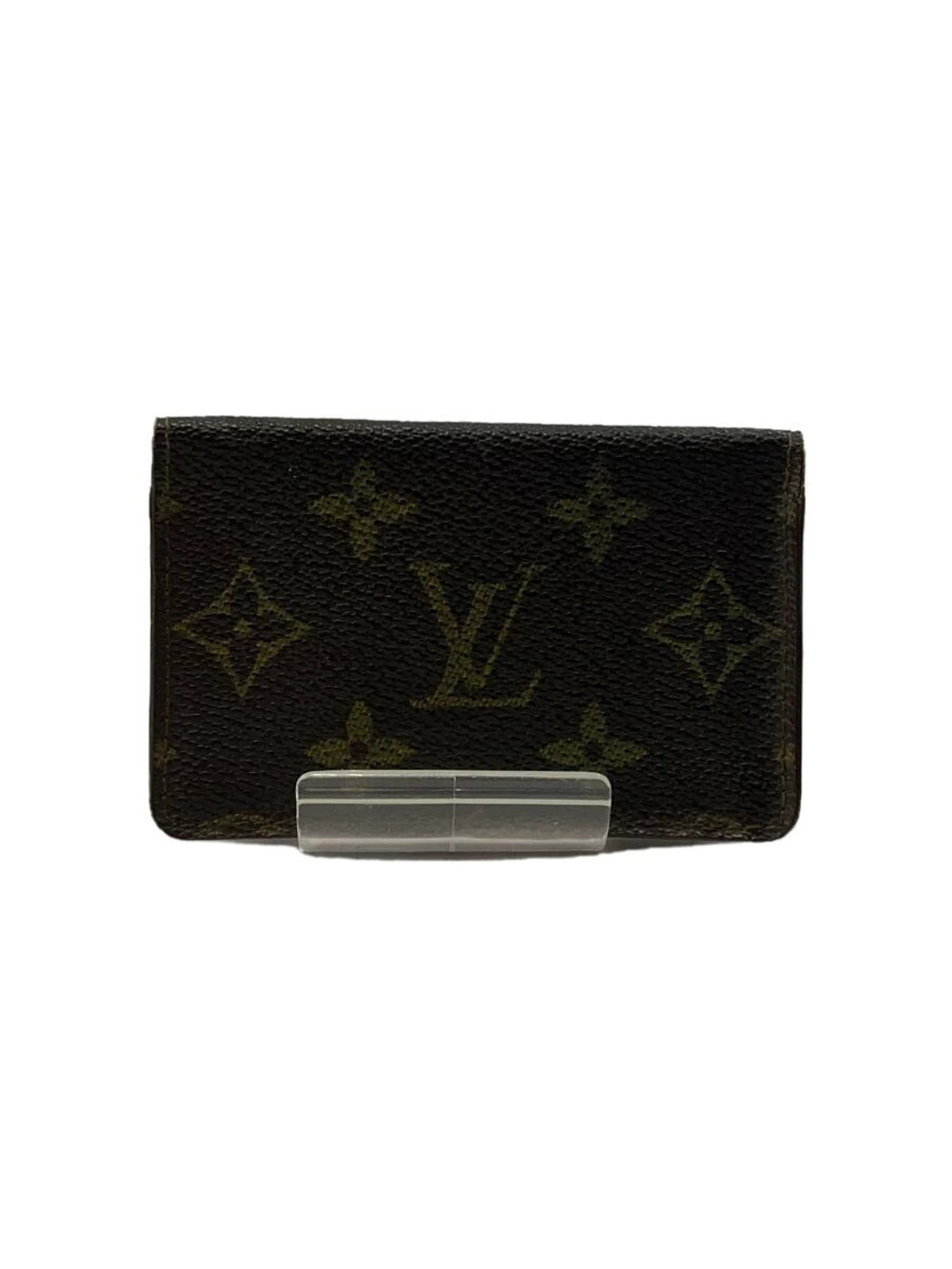 LOUIS VUITTON Card Case Wallet Brown All over
